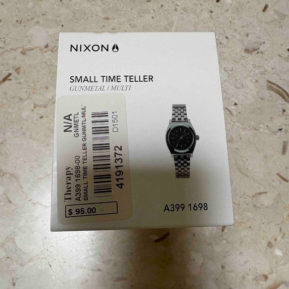 Nixon Small Time Teller Watch - Stainless Steel - Gunmetal/Multi - A399 1698-00 - Picture 15 of 16